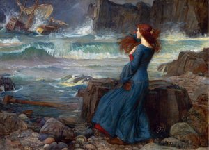 Miranda - La Tempête (Shakespeare) - John William Waterhouse