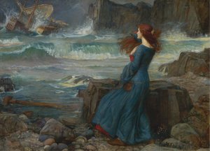 Miranda. La Tempête, 1916 - John William Waterhouse
