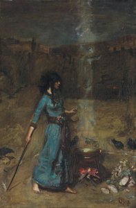 Étude pour Le Cercle magique, 1886 - John William Waterhouse