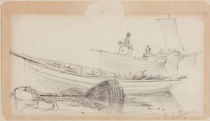 Bateaux et bouée - Hartlepool - John Wilson Carmichael