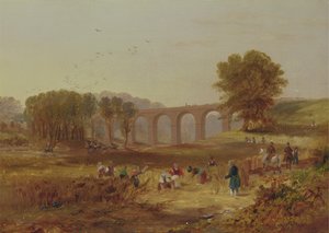 Viaduc de Corby, le chemin de fer de Newcastle et Carlisle - John Wilson Carmichael