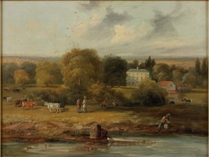 Paysage avec une maison de campagne, 1838