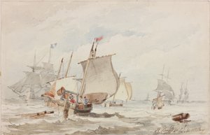 Au large de Hartlepool - John Wilson Carmichael