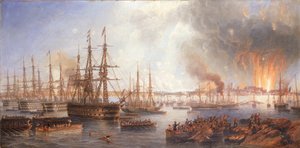 Le Bombardement de Sveaborg, 5 août 1855, 1856 - John Wilson Carmichael