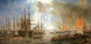 Le bombardement de Sveaborg, le 9 août - John Wilson Carmichael