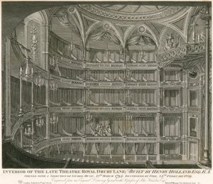 Intérieur du défunt Théâtre Royal, Drury Lane, Londres - John Winston