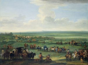 George I (1660-1727) à Newmarket, 4 ou 5 octobre 1717, c.1717 - John Wootton