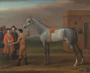 Lamprey, avec son propriétaire Sir William Morgan, à Newmarket