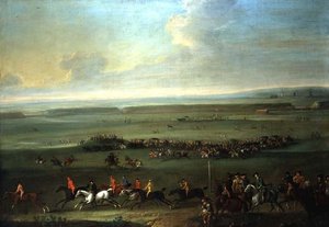 Le poteau de départ à Newmarket - John Wootton
