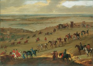 La colline de Warren, Newmarket - John Wootton