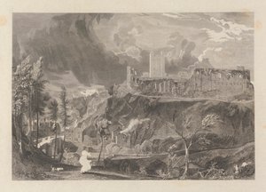 Château et ville de Richmond - John Wykeham Archer