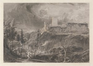 Château et ville de Richmondshire - John Wykeham Archer