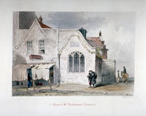 Vue de la chapelle Saint-Barthélemy, Kingsland Road, Hackney, Londres, 1851