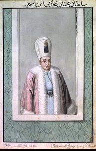 Othman (Osman) II (1603-1622), sultan de 1618 à 1622, tiré de « Une série de portraits des empereurs de Turquie ». - John Young