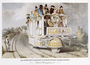 Le carrosse à vapeur de Dr. Church, Londres & Birmingham, 1833 - John after Cooke