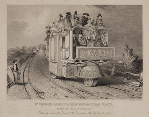 Le carrosse à vapeur de Dr. Church, Londres & Birmingham, 1833 - John after Cooke