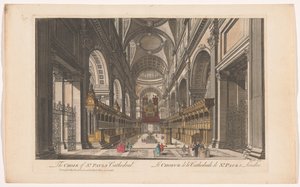 Vue du chœur de la cathédrale Saint-Paul de Londres