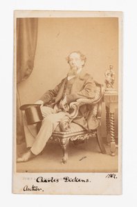 Carte-de-visite de Charles Dickens - John and Charles Watkins