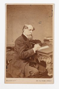 Carte-de-visite de Charles Dickens, par John & Charles Watkins