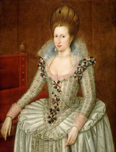 Anne de Danemark - John de (attr.to) Critz