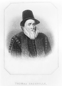 Portrait de Thomas Sackville (1536-1608) 1er Comte de Dorset, de 