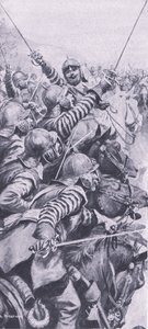 Engagement de cavalerie à la bataille d