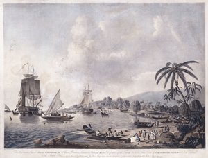 Vue de la Baie de Matavai, Tahiti, 1787 - John the Younger Cleveley