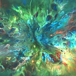 Abstrait fluide et dynamique