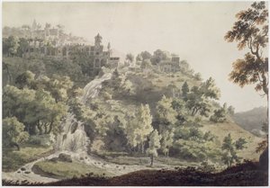 Tivoli : Vue de la Villa de Mécène