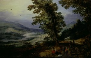 Route de montagne avec voyageurs - Joos de Momper II