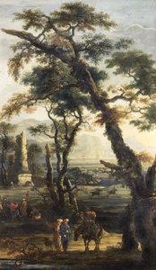 Paysage avec mendiants