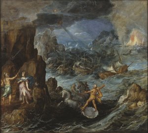 Naufrage de la flotte grecque lors du retour de Troie - Joos or Josse de Momper
