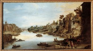 Vue du Tibre à Rome
