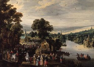 Fête de village - Joos or Josse de The Younger Momper