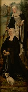 Sainte Monique et un donateur, un volet d