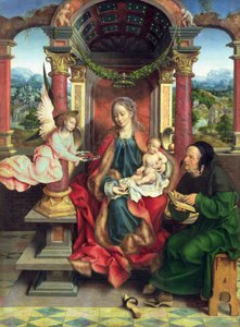 La Sainte Famille, panneau central d