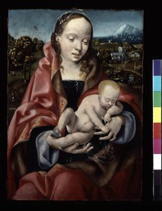 Vierge et enfant Jésus endormi - Joos van Cleve