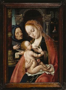 La Sainte Famille, vers 1523-1530 - Joos van Cleve Circle of .