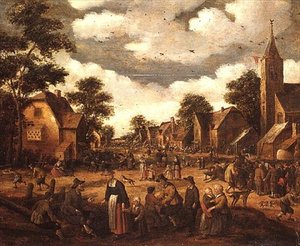Scène de village - Joost Cornelisz