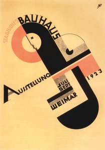 Exposition Bauhaus. Carte postale, 1923 - Joost Schmidt
