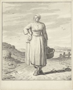 Paysanne avec un panier