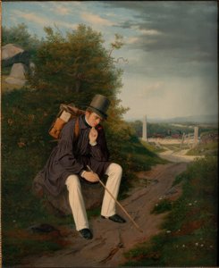 Un artiste se reposant lors d