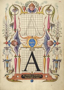 Guide de construction de la lettre A - Joris Hoefnagel