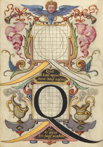 Guide de construction de la lettre Q - Joris Hoefnagel