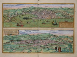 Carte de Gênes et Florence, de 