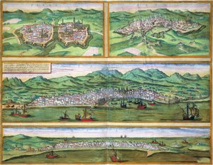 Carte de Parme, Sienne, Palerme et Drepanum, de 