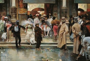 Sortie du bal masqué - José García Ramos