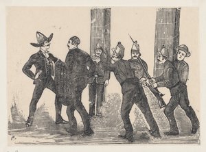 Exécution de Jésus Bruno Martinez, 1892 - José Guadalupe Posada