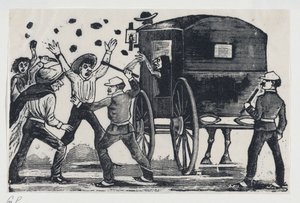 Hommes se battant près d