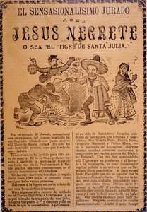 Le très sensationnel complot de Jesús Black, alias Le Tigre de Santa Julia - José Guadalupe Posada